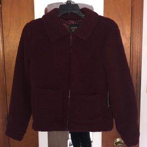 Wine color light jacket